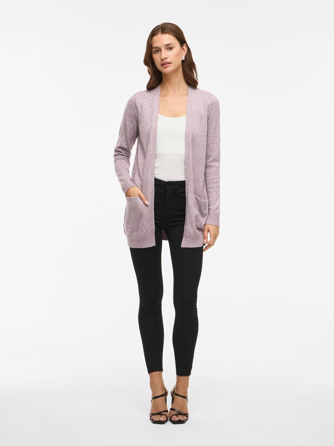 VIRIL Knit Cardigan - Toadstool - VERO MODA & VILA Bergvik